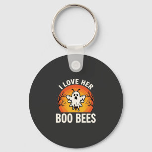 Chaveiro Abejas de Boo Diseño Divertido de Abeja Fantasma d