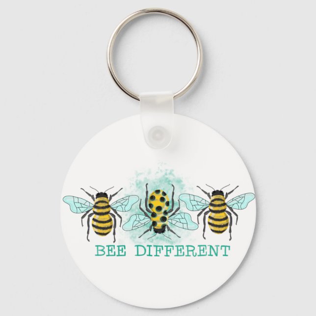 Chaveiro Abelhas de Bumble Diferente Trio (Frente)