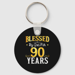 Chaveiro Abençoado Por Deus Por 90 Anos 90º Aniversário Hom