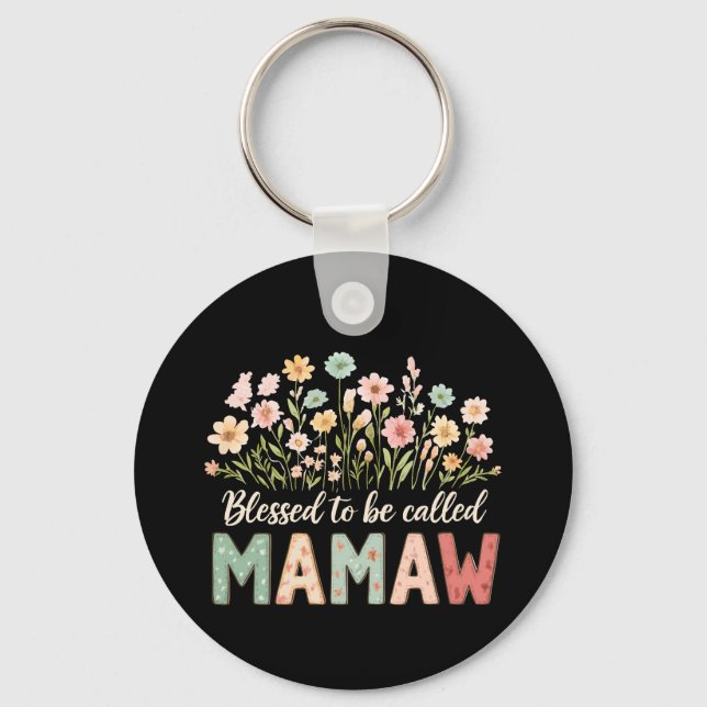 Chaveiro Abençoado por ser chamado de Mamaw (Frente)