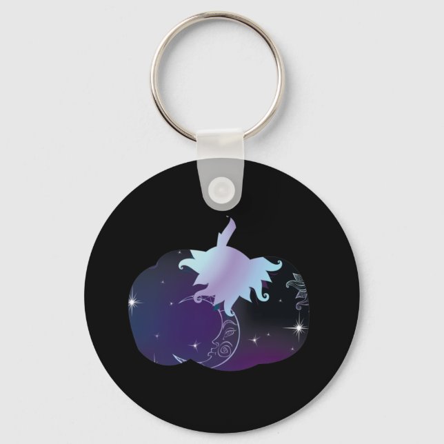 Chaveiro Abóbora Azul Escuro (Frente)