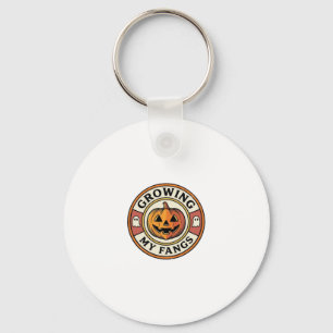 Chaveiro Abóbora de Halloween Crescendo Meus Dentes Badge V