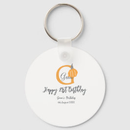 Chaveiro Abóbora-de-laranja no outono 21 rua cinza queda pa