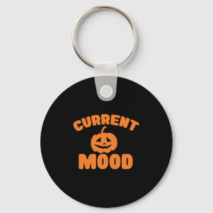 Chaveiro Abóbora engraçada de humor atual no halloween