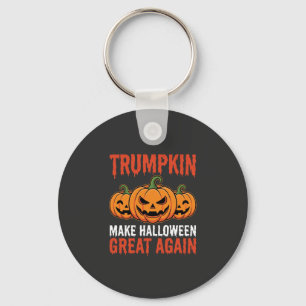 Chaveiro Abóbora Trumpkin de Halloween Engraçado Paródia