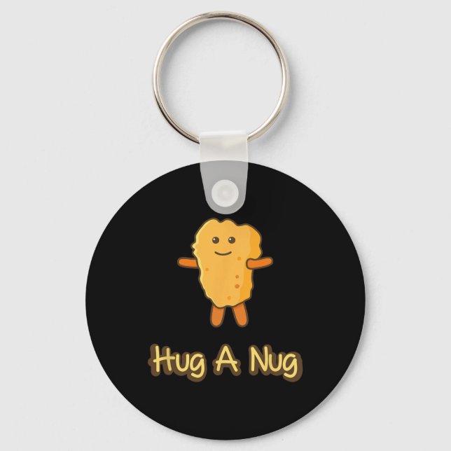 Chaveiro Abraço Um Nug Funny Chicken Nugget Fast Food  (Frente)