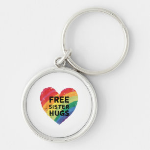 Chaveiro Abraços de Irmã Grátis Mês do Orgulho LGBT Gay Lés