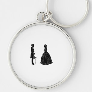 Chaveiro abraham lincoln mary todd lincoln silhueta baile