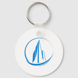 Chaveiro Abstract Building Peak Cityscape Circle