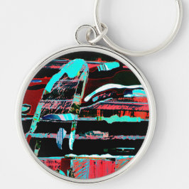 Chaveiro Abstract Freedom – Premium Round Large Keychain