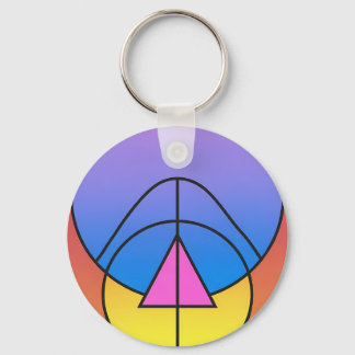 Chaveiro Abstract Geometric Circles Line Colorful Poster