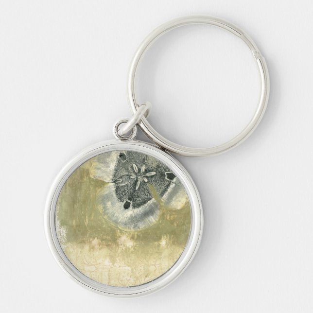 Chaveiro Abstrato de cabeça de Flor com Textura Glazada (Frente)