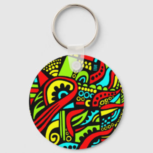 Chaveiro Abstrato dos desenhos animados
