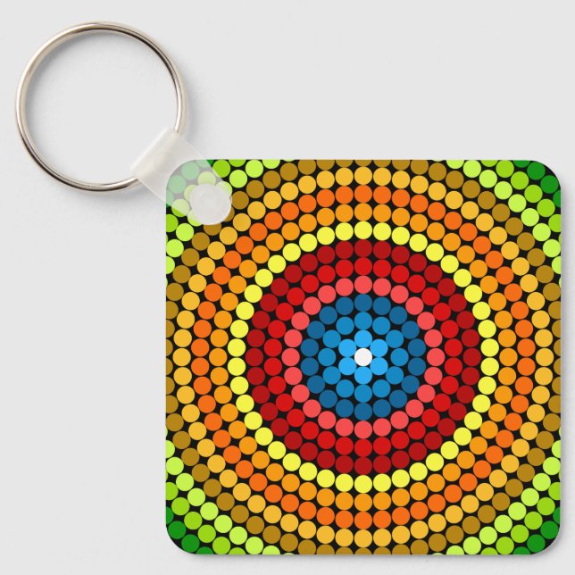Chaveiro Abstrato Mandala Art Design- 65904 (Frente)