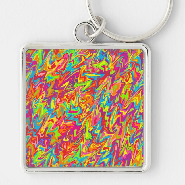 Chaveiro Abstrato Swirl (Frente)