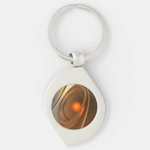 Chaveiro Abstrato trendy e elegante Design 3d
