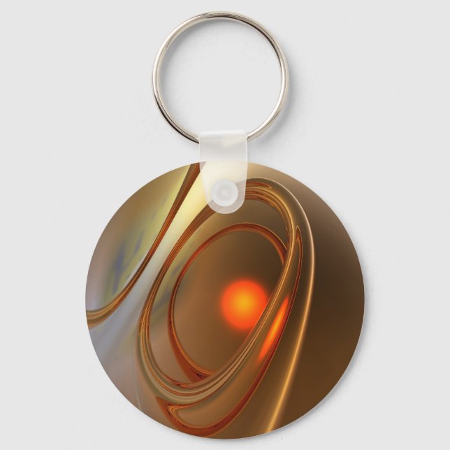 Chaveiro Abstrato trendy e elegante Design 3d (Frente)