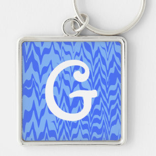 Chaveiro Abstrato ZigZag Swirl