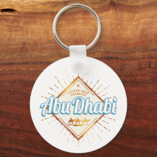 Chaveiro Abu Dhabi Emirados Árabes Unidos Vintage UAE Desig