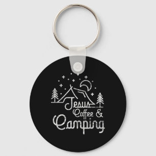 Chaveiro Acampamento Café Camper Acampamento Amante Cristão