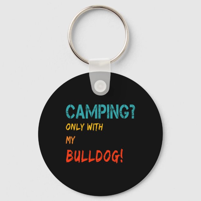 Chaveiro Acampamento Com Cachorro Tent Motorhome Apenas Com (Frente)