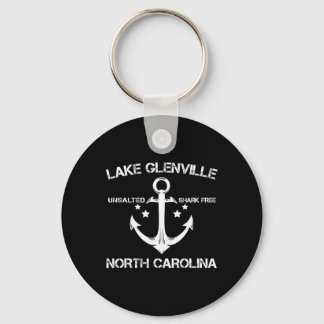 Chaveiro Acampamento de pesca engraçado do Lago Glenville C