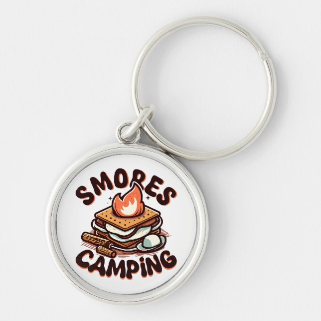 Chaveiro acampamento de smores (Frente)