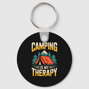 Chaveiro Acampamento engraçado é minha terapia