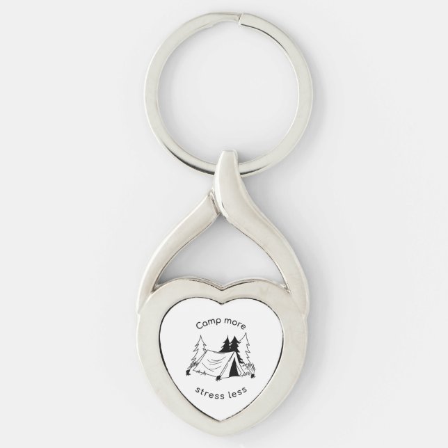 Chaveiro Acampamento mais estresse menos (Frente)