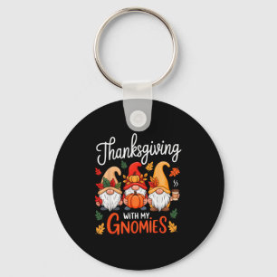 Chaveiro Ação de Graças Com Meus Gnomies Folhas de Outono A