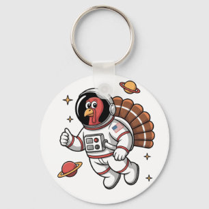 Chaveiro Ação de Graças do Astronauta Space Turkey Gobbler