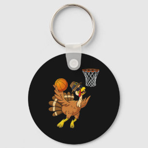 Chaveiro Ação de Graças Turquia Jogador de Basquete Jovens 