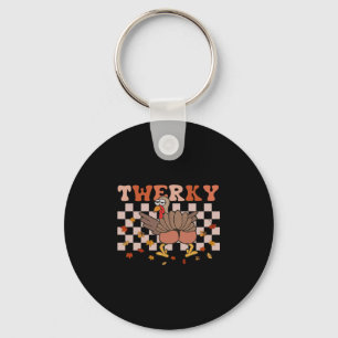 Chaveiro Ação de Graças Twerky Engraçado Bunda de Peru Danç