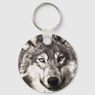 Chaveiro Acessórios de impressão de foto de lobo impressi