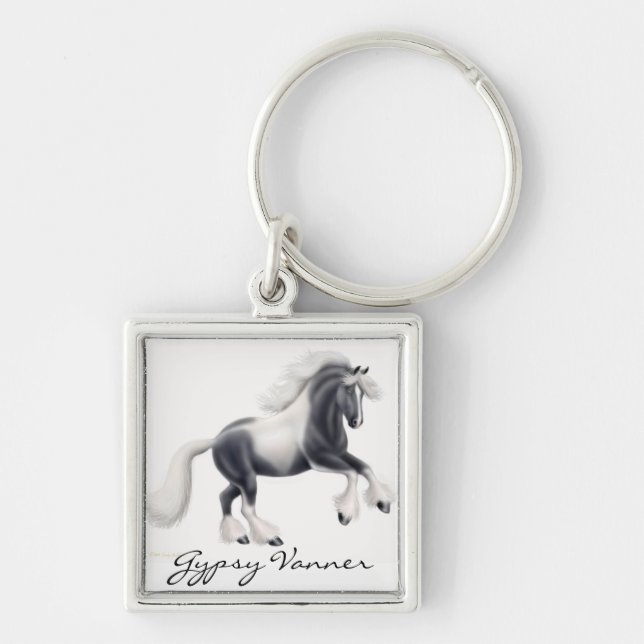 Chaveiro aciganado customizável do cavalo da (Frente)