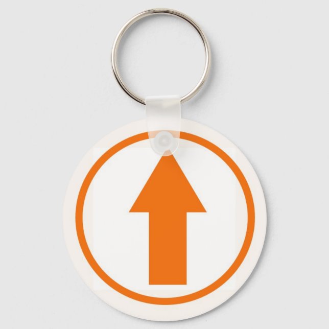 Chaveiro Acima da Influência - Laranja (Frente)