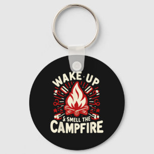 Chaveiro Acorde e Sinta o Cheiro da Fogueira de Camping