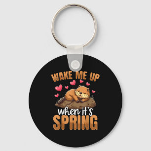 Chaveiro Acorde-me Quando for Primavera Funny Groundhog Day