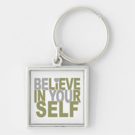 Chaveiro ACREDITE EM O SENHOR MESMO a corrente chave