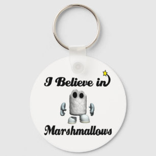 Chaveiro acredito em marshmallow
