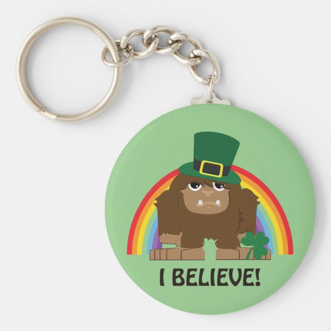 Chaveiro Acredito! Leprechaun Bigfoot (Frente)