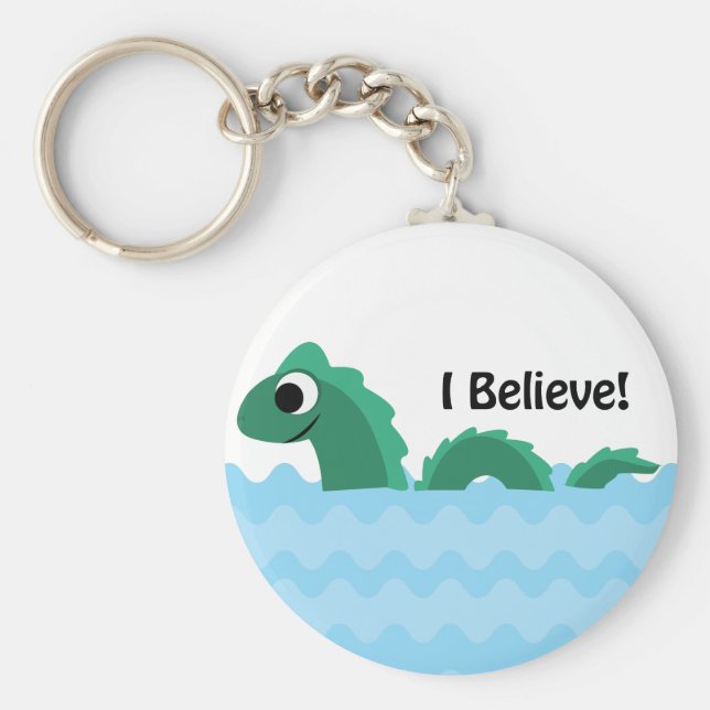 Chaveiro Acredito que Champ o Monstro do Lago Champlain (Frente)