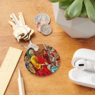 Chaveiro Actua o 19:1 - 7 que recebem a corrente chave de