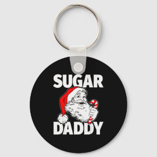 Chaveiro Açúcar Vintage Papai Noel Cane de Açúcar Adulto C