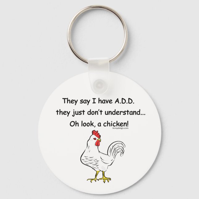 Chaveiro ADD Chicken Humor (Frente)