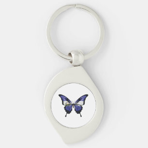 Chaveiro Adesivo de bandeira da borboleta rabo de andorinha