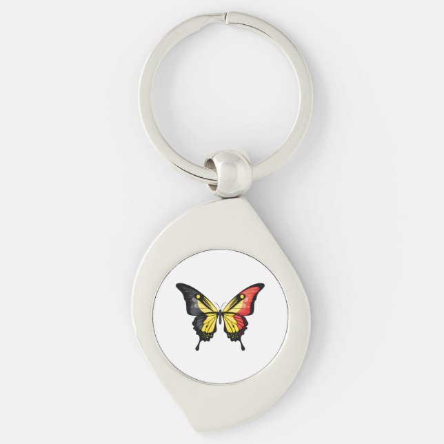 Chaveiro Adesivo de bandeira de borboleta cauda de andorinh (Frente)