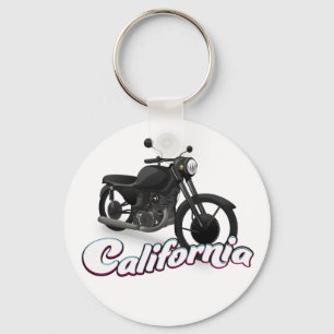 Chaveiro Adesivo Redondo California Motorbike Classic