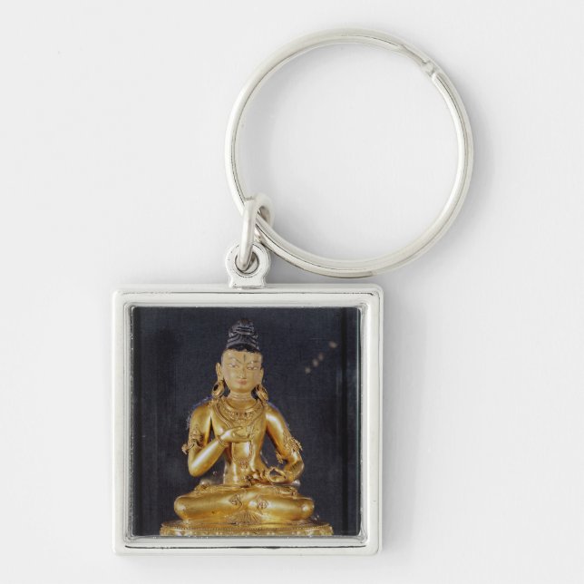 Chaveiro Adibuddha Vajrasattva assentado na meditação (Frente)
