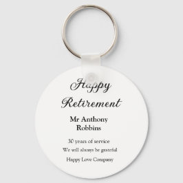 Chaveiro Adição de aposentadoria feliz anos de serviço apos